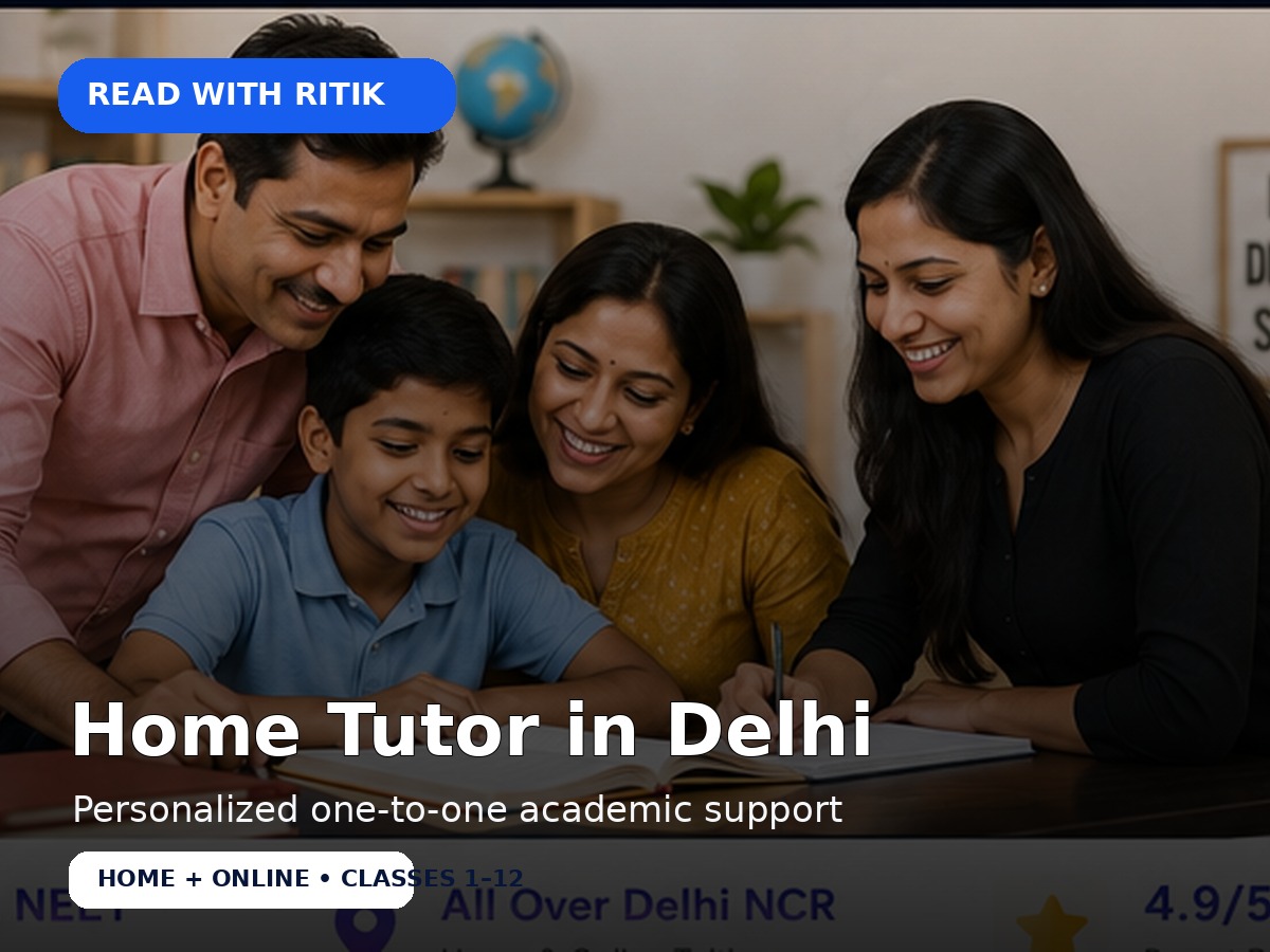 Home tutor in Delhi with Read With Ritik